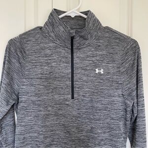 Under Armour Women’s Gray HeatGear Half Zip Pullover Small